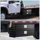 thumbnail image 3 of 24 - 18 - 20 durable aluminum truck tool box con 1 cajón y two - tier organizer design, waterproof underbody toolbox para pickup truck cama, rv trailer, 3 of 5