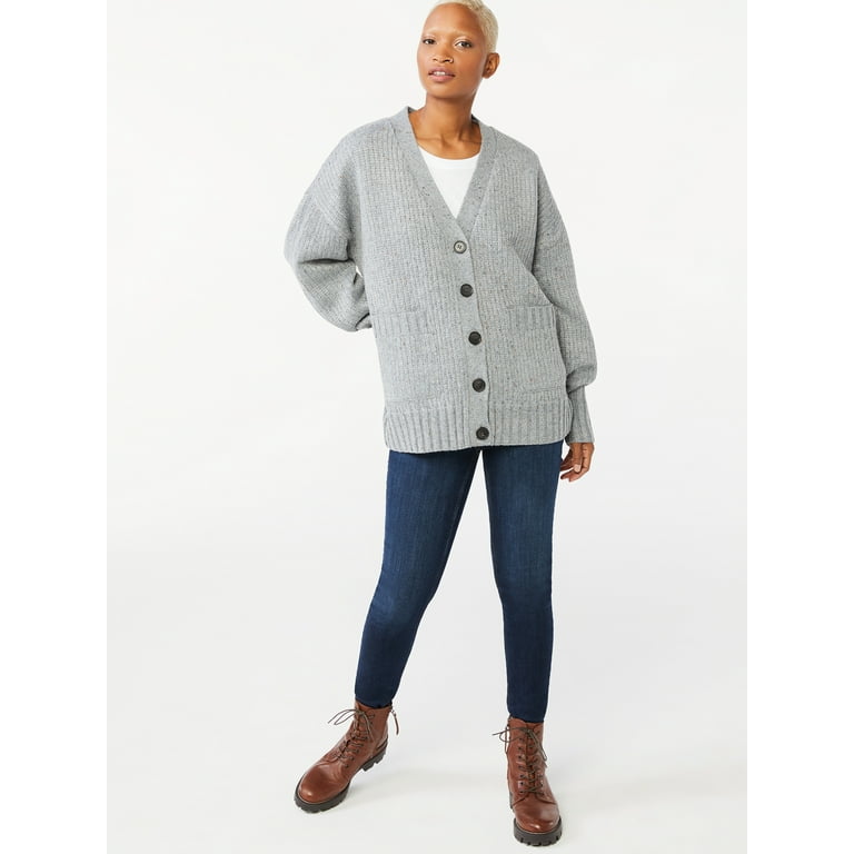 Free Assembly Women's Grandpa Cardigan Sweater - Walmart.com Free Assembly Women's Grandpa Cardigan Sweater - Walmart.com