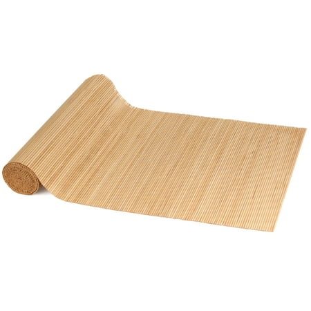 

BambooMN Carbonized Bamboo Matchstick Natural Table Runner Home Décor 1 Piece Brown
