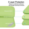 thumbnail image 4 of Laptop Sleeve 15.6 inch, Shockproof Protective Computer Carrying Cover with Front Pocket, Briefcase Handbags Laptop Case for 15.6 inch HP, Dell, Acer, Asus, Notebook, Light Green, 4 of 14
