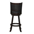 thumbnail image 4 of Home Square Rhea 29" Fabric Swivel Round Bar Height Stool in Merlot - Set of 2, 4 of 4