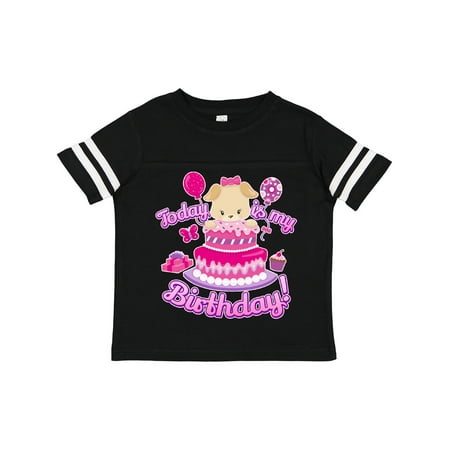 

Inktastic Today is My Birthday Puppy (pink) Gift Toddler Toddler Girl T-Shirt