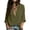 Army Green, variant on 2026 Summer Plain Cotton Elegant Tops for Women Loose Fit Casual Deep V-Neck Elbow Sleeve Tee Lightweight Trendy T-Shirts