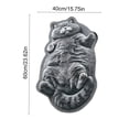 thumbnail image 3 of Adorable Cat Shaped Polyester Bath Rug Washable Absorbent Non Slip Floor Mat Cute Pet Lover Home Decor Gift,B, 3 of 6