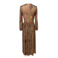 thumbnail image 4 of NMMUED Maxi Dresses for Women 2025, Floral Dress for Women, Long Western Dress for Women, Flowy Dresses for Women, Western Maxi Dress, Brown L, 4 of 7