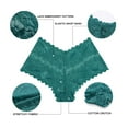 thumbnail image 5 of FINETOO 6 Pack Lace Underwear For Women Soft Briefs Embroidery Floral Panties S-XL, 5 of 5