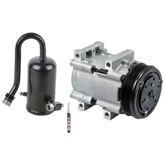 AC Compressor w/ A/C Drier & Orifice Tube For 1989 Ford F-150 F-250 F-350 F150 F250 F350 & Bronco Replaces FS10 - BuyAutoParts