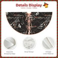 thumbnail image 4 of Daiia Cowgirl In Desert Drawing Merry Christmas Tree Skirt , Xmas Large Lace-up Tree Skirt, Santa Snowflakes Rustic Home Decorations New Year Party Farmhouse Decor-30", 4 of 7