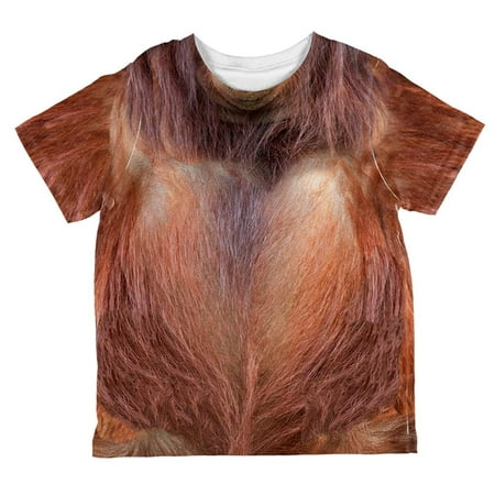 Halloween Orangutan Costume All Over Toddler T Shirt