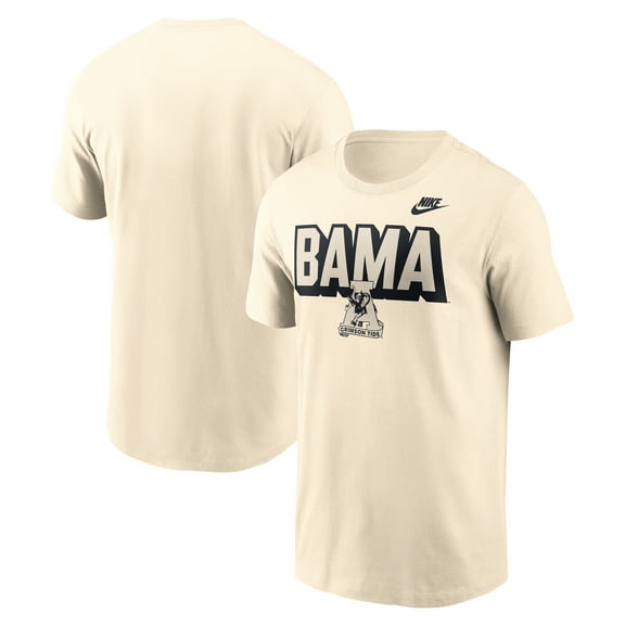 Men's Nike Natural Alabama Crimson Tide Team Bold T-Shirt