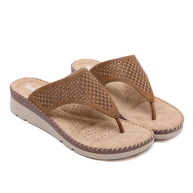 Sandalias Mujer Playa Casual Zapatos cómodos Zapatillas Diamantes de imitación brillantes Cuñas de tacón medio Chanclas Wmkox8yii ytu3740