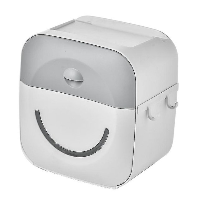 Gris impermeable soporte para papel de cocina soporte de papel higiénico Portarrollos de papel higiénico caja de tubo caja de almacenamiento para inodoro
