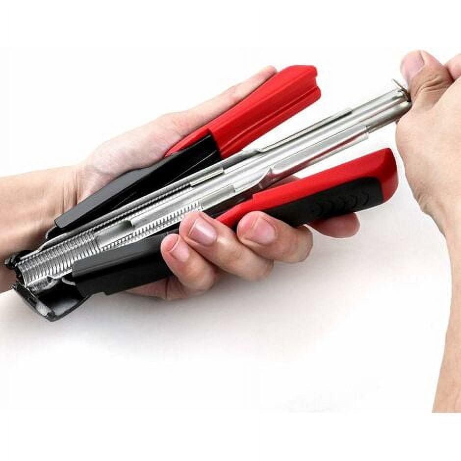 Automatic Plier Fence Stapler, C Type Clip Fastener Tool with 2500pcs Galvanized Rings for Animal Fence Cages Car Cushions