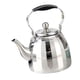 thumbnail image 4 of Tetera de acero inoxidable con infusor y colador, hervidor de agua de cocina espesado 1.0L Plata, 4 of 9