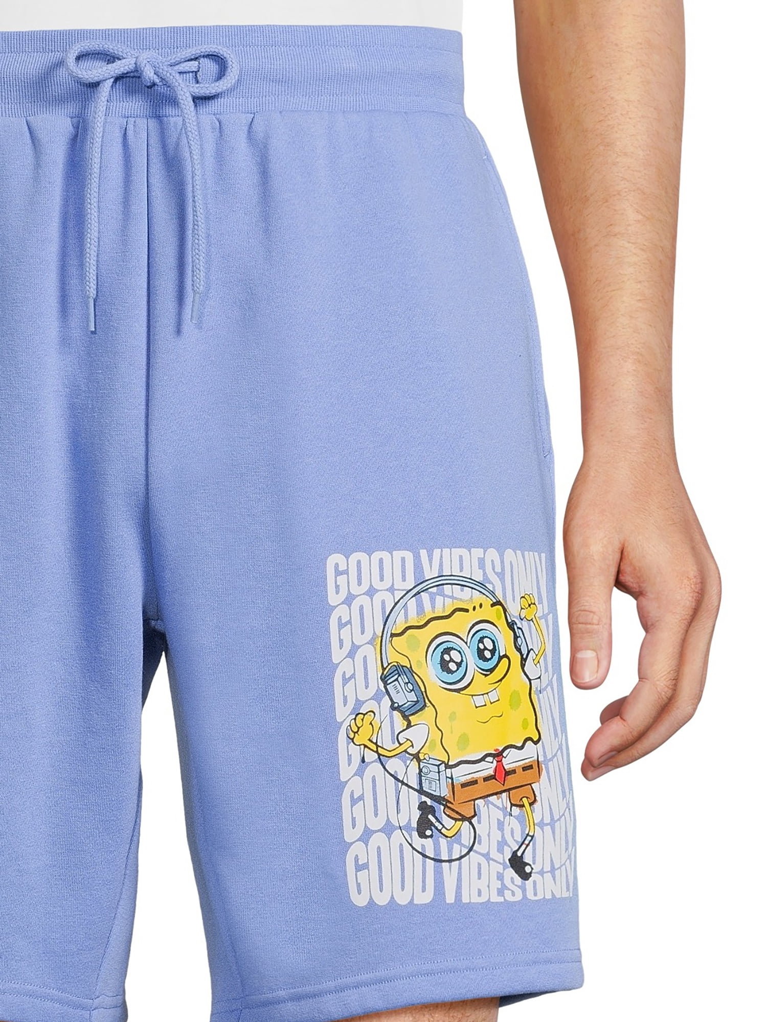 SpongeBob SquarePants Men’s Graphic 9” Jogger Shorts, Sizes S-3XL