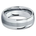 thumbnail image 2 of 8mm Wedding Ring,Silver Tungsten Ring,Tungsten Carbide Ring,Engagement Ring,Anniversary Ring, 2 of 4