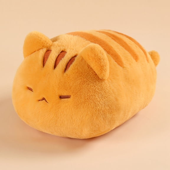 Cute Square Cat Animal Doll Plush Toy Squinted Soft Cat Cushion Home Decor Creative Festival Gifts