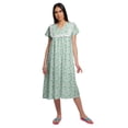 thumbnail image 1 of Moomaya Nuisette en Dentelle de Coton pour Femmes Col en V Imprimé, 1 of 5