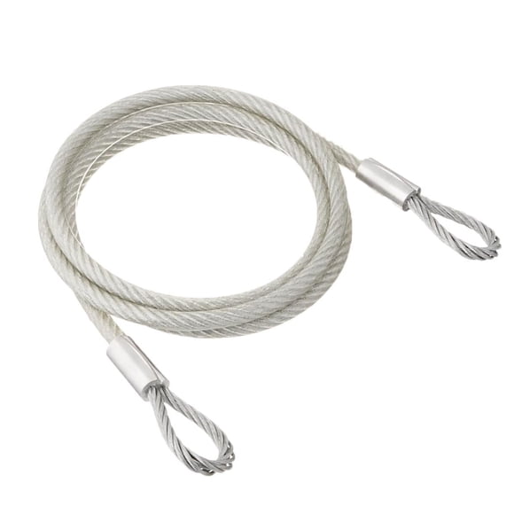 Cable de seguridad Tie Down 50570 con revestimiento de vinilo galvanizado, 1/4 x 3/8 pulgadas, 1,8 m