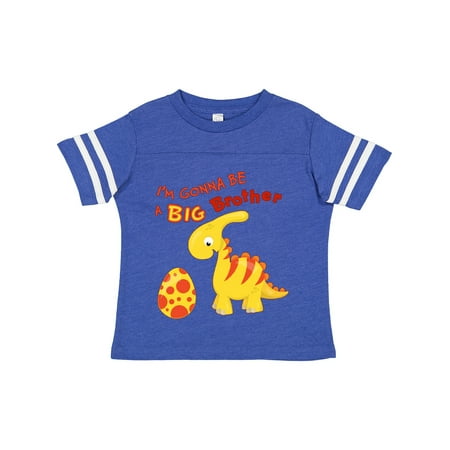 

Inktastic I m Gonna Be a Big Brother-dino Gift Toddler Boy Girl T-Shirt