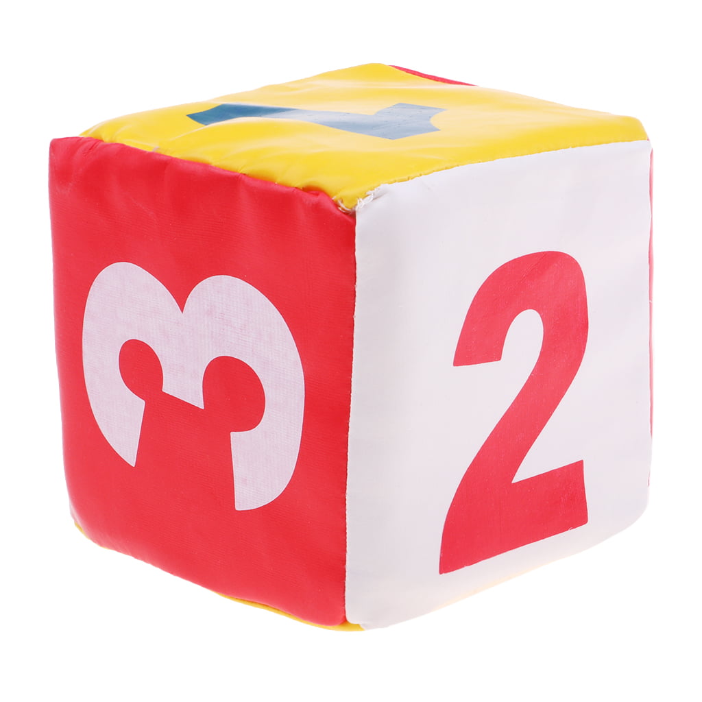 10cm New Kids Words and Numbers Durable Foam Dice 