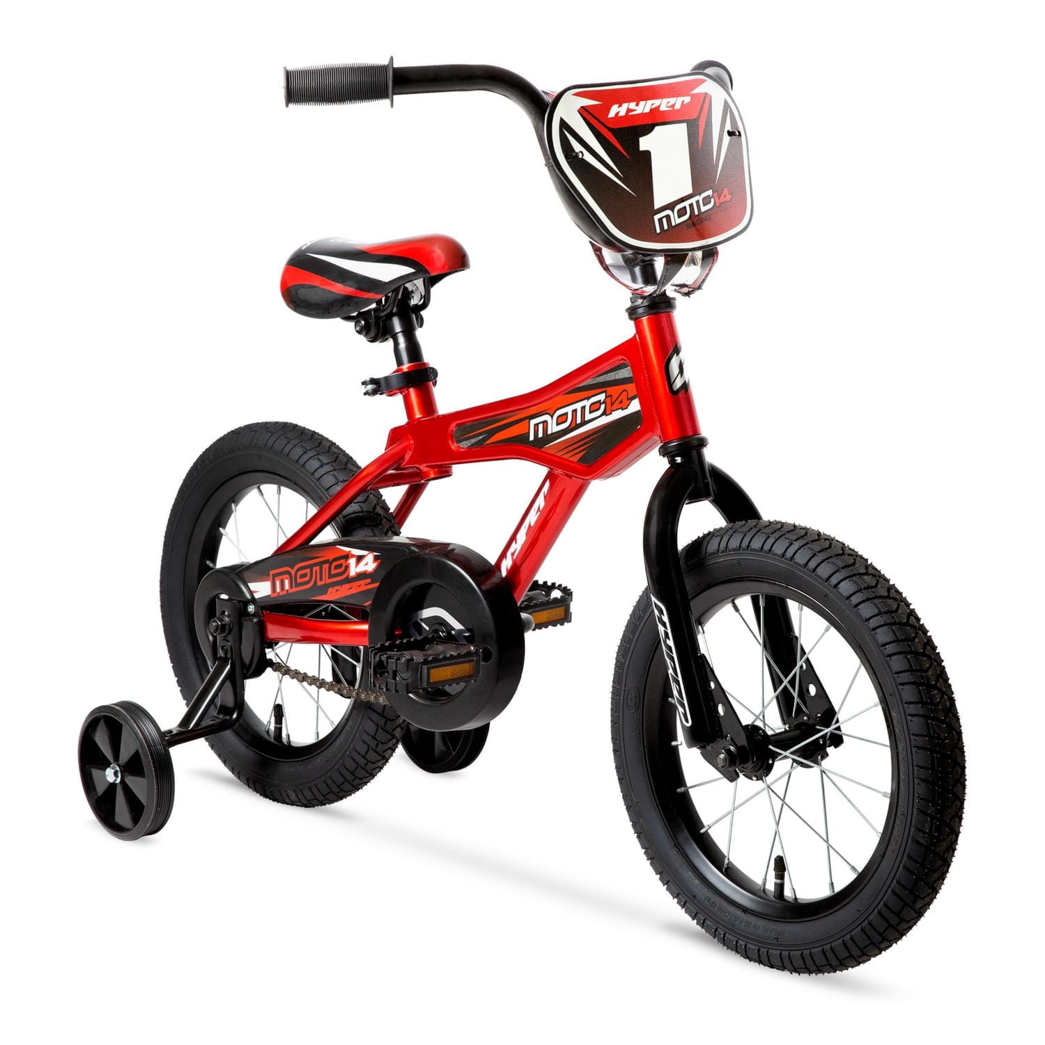 Hyper Bicycles 14 Moto14 Bike for Kids with Training Wheels Red Recommended for Ages 3 to 5 Years Old Walmart