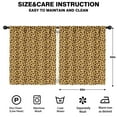 thumbnail image 2 of Blackout Kids Curtains,Yellow and Brown Of Cheetah Print Childrens Insulated Curtains Set Of 2,Bedroom Essentials,Toddler Room Decor 52"x63", 2 of 5