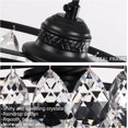 thumbnail image 5 of Luupyia Black Crystal Pendant Light, Adjustable 47.24" Modern Raindrop Chandelier, Small Hanging Light Fixture for Hallway, Bedroom, Kitchen Island, E26 Base, 5 of 5