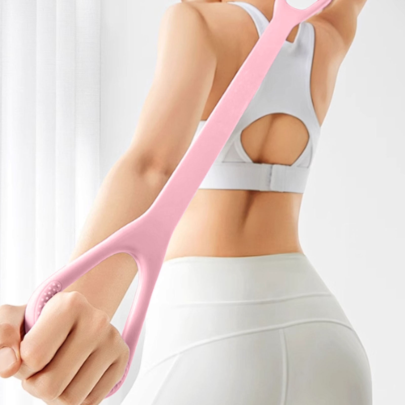 Yannianjz Fitness Resistance Bands, Silicone High-Elasticity Stretching Ropes, Yoga Puller Elastic Belts for Shoulder, Neck, Home Workout, Physical Therapy
