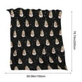 thumbnail image 4 of Xuniizn Christmas Blanket for Couch, Soft Christmas Throw Blanket, Warm Thicken Flannel Sherpa Blanket Microfiber Machine Washable for Bedroom, Fleece Blanket, Christmas Decorations for Home, Black, 4 of 7