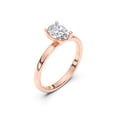 thumbnail image 3 of KEEVA JEWELS 2.00CT Oval Lab Grown Diamond Ring for Women, IGI Certified F/VS, 14K Solid Rose Gold Solitaire Engagement Ring Size 5 to 10, 3 of 8