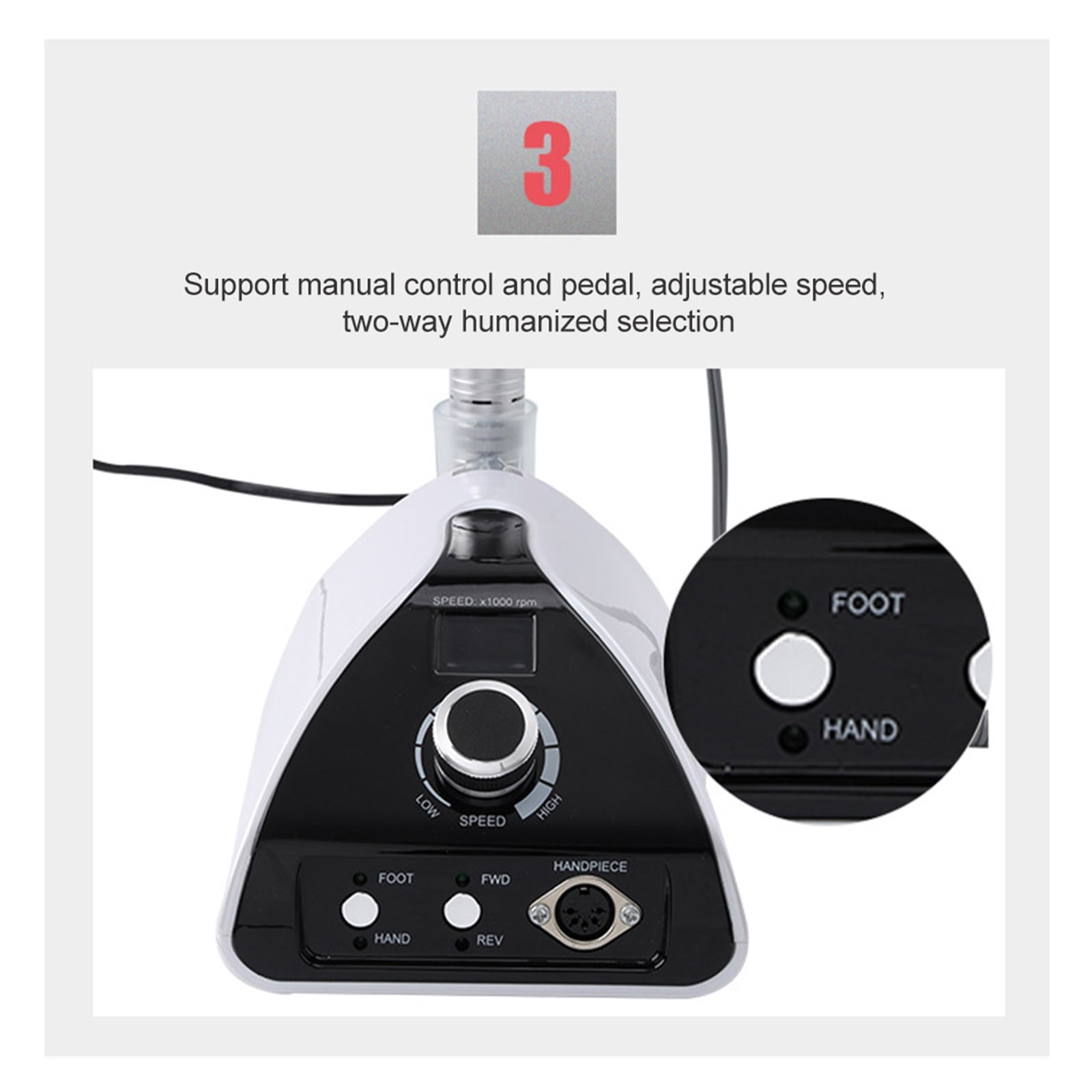 Nail Drill Machine Manicure, 35000RPM Professional Nail Milling, Strong Power Electric Nail Master For Nail Salon Tool ,Low Noise