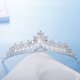 thumbnail image 1 of Tiaras y coronas nupciales para mujer, corona de reina con diamantes de imitación y perlas, tiara de princesa, corona de cumpleaños para niñas, desfile de bodas, accesorios para el cabello de Halloween, plata brillar Electrónica, 1 of 5