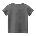 thumbnail image 3 of Spazoro Little & Big Girls Boys T-Shirts Tees, Short Sleeve Crew Neck Graphic Casual Breathable Summer Tops for Kids Unisex Gray Size 7 T, 3 of 4