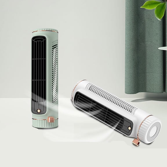 Quiet Tower Fan, Portable Automatic Remote Head Air Conditioner, Energy Efficient USB Home Mini Air Conditioner, 3-Speed Automatic Head Cranking for Home Office Bedroom