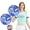 Blue Silver, variant on GoXteam 2 Pack Cheerleader Pom Poms Sports Dance Cheer Plastic Pom Poms Cheerleading for Sports Team Spirit Cheering, Blue Silver