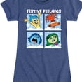 thumbnail image 3 of Inside Out 2 - Festive Feelings Grid  - Girls Fitted Short Sleeve Graphic T-Shirt, 3 of 5