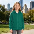 thumbnail image 4 of YunPes Unisex Kids Zip-Up Hoodie Boys & Girls Solid Casual Hooded Jacket Teen Spring Fall Outerwear School Daily Clothes, 4 of 9