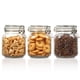 thumbnail image 1 of Frascos de vidrio para almacenamiento de alimentos Vtopmart de 1 litro con tapas herméticas con cierre, paquete de 3, 1 of 7