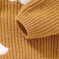thumbnail image 7 of NOLDARES Toddler Baby Halloween Outfit Boy Girl Pumpkin Sweaters Crewneck Pullover Sweater Long Sleeve Sweater Fall Clothes,A140-Khaki, 7 of 7