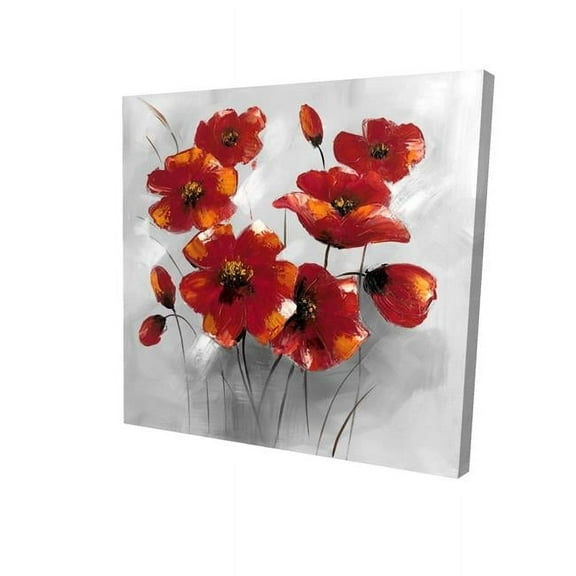 Begin Home Decor 2080-1212-FL8 12 x 12 in. Anemone Flowers-Print on Canvas