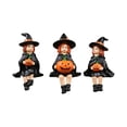 thumbnail image 1 of Set de esculturas de brujas de Halloween para decoración de jardín en resina, 1 of 4