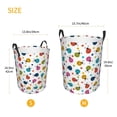 thumbnail image 3 of Balery Ladybugs And Flowers Cesta de ropa redonda con asas, impermeable, independiente, para ropa, juguetes, dormitorio y familia-Medium, 3 of 6