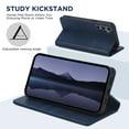 thumbnail image 3 of for Samsung Galaxy A36 5G Wallet Case, PU Leather + TPU, Magnetic Card Holder with Kickstand, Shockproof Full Body Protective Flip Cover, Classic Design for Galaxy A36 5G Men Women, Darkblue, 3 of 8