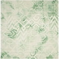 thumbnail image 1 of Safavieh Dip Dyed Green Contemporary Rug - Square 5', 1 of 4