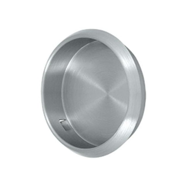 Deltana FP221RU26D 2,12 Po de Diamètre à Chasse d'Eau Ronde - Chrome Satiné - Solide