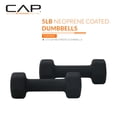 thumbnail image 2 of Par de mancuernas CAP Barbell de neopreno de 2,5 kg, color negro, 2 of 7