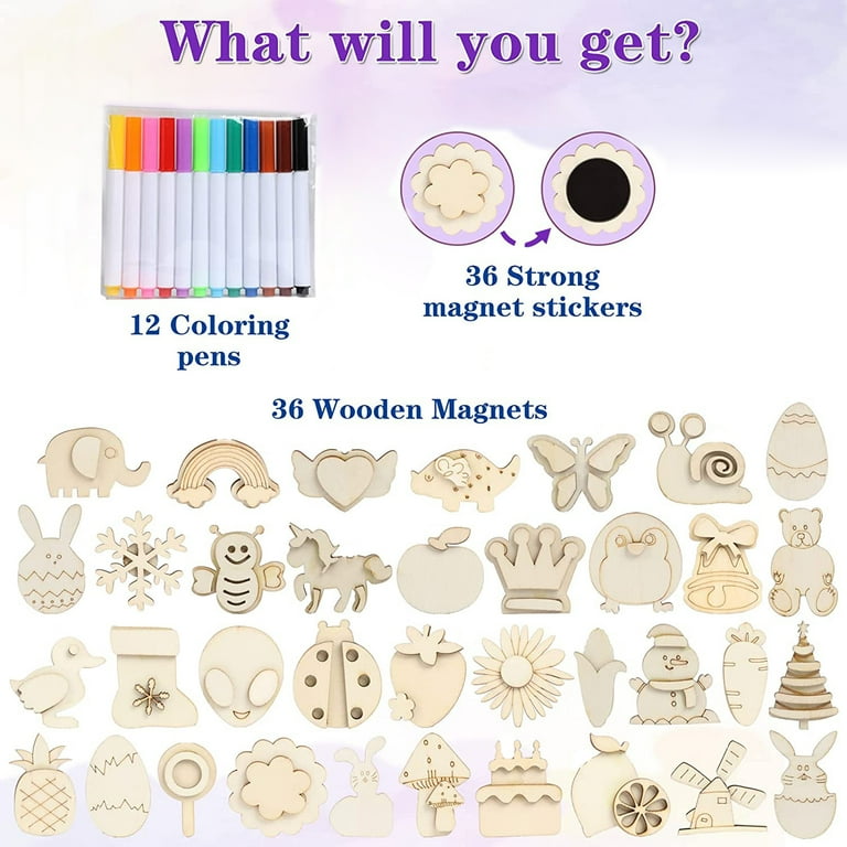 Wooden magnets for kids deals