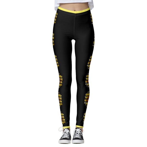 Gibobby Leggings para mujer Mallas informales con estampado de girasol para mujer, mallas deportivas de Yoga con Control para mujer, mallas de talle(Negro,CH)