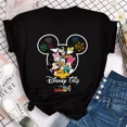 thumbnail image 3 of Camiseta de algodón con estampado de Mickey Minnie para niños, divertida camiseta de Disney Trip 2024, ropa para niñas Y2k, camisetas de manga corta de verano para bebés, ropa para niños, 3 of 5